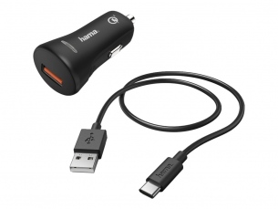  | Hama Prime Line - Auto-Netzteil - 19.5 Watt - 3 A - QC 3.0 (USB Typ A)