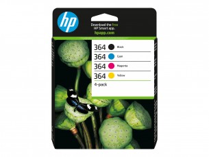 | HP 364 - 4er-Pack - Schwarz, Gelb, Cyan, Magenta
