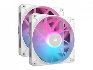  | Corsair iCUE Link RX140 RGB Twin Starter Kit - Gehäuselüfter - 140 mm - weiß (Packung mit 2)