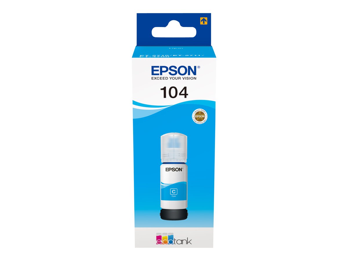Epson EcoTank 104 - 65 ml - Cyan - original - Tintenbehlter
