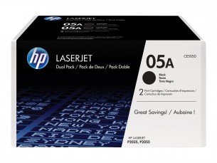  | HP 05A - 2er-Pack - Schwarz - original - LaserJet - Tonerpatrone (CE505D)