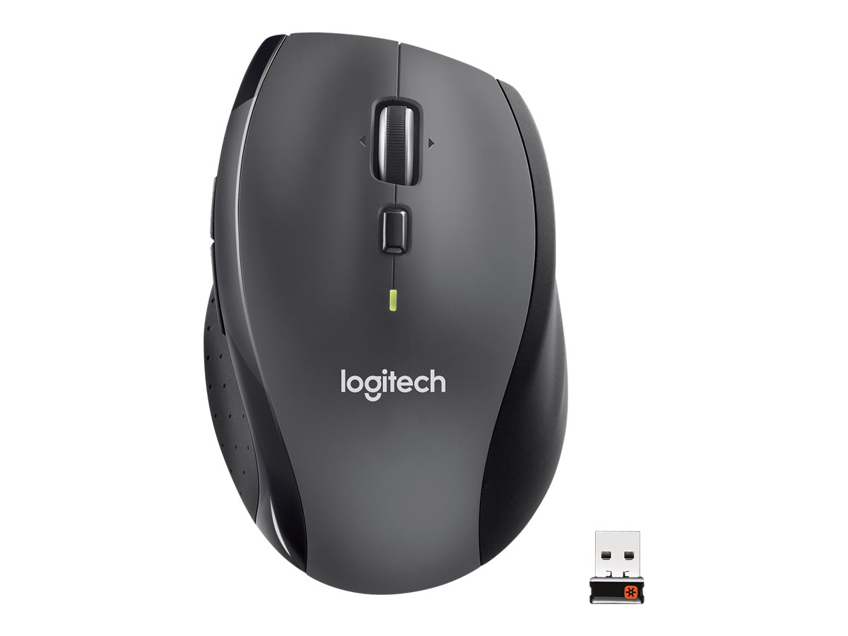 Logitech Marathon M705 - Maus - Fr Rechtshnder - Laser - kabellos - 2.4 GHz - kabelloser Empfnger (USB)