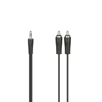  | Hama Audio-Kabel, 3,5-mm-Klinken-Stecker - 2 Cinch-Stecker, Stereo, 3,0 m