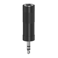  | Hama Audio-Adapter, 3,5-mm-Klinken-Stecker - 6,3-mm-Klinken-Kupplung, Stereo