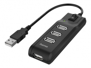  | Hama Hub - 4 x USB 2.0 - Desktop