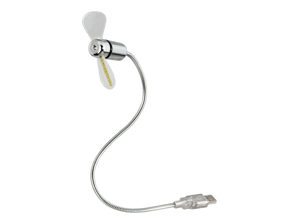 Hama USB-Ventilator mit Uhrzeitanzeige