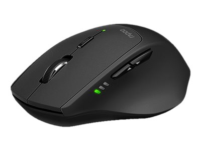 Rapoo MT550 - Maus - optisch - 6 Tasten - kabellos - 2.4 GHz, Bluetooth 4.0, Bluetooth 3.0 - kabelloser Empfnger (USB)