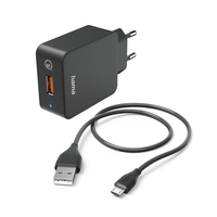  | Hama Schnellladegerät mit Ladekabel Micro-USB Qualcomm 19.5 W 1.5 m - Schnellladegerät
