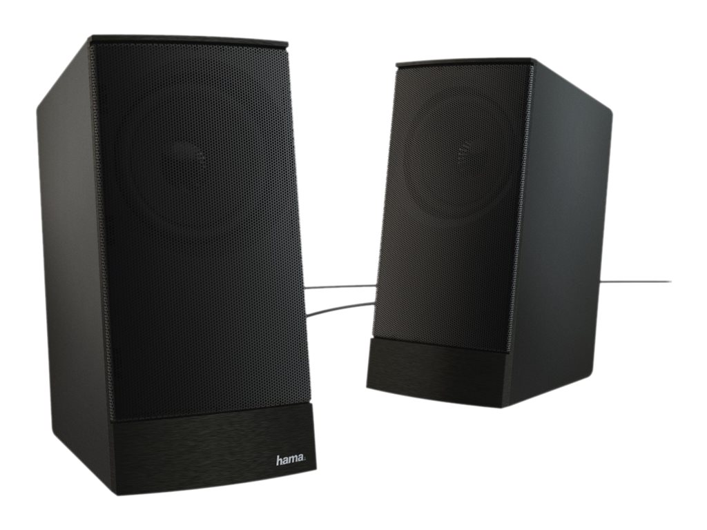 Hama Sonic LS-208 - Lautsprecher - fr PC - Schwarz