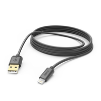 Hama Ladekabel, USB-A - Lightning, 3 m, Schwarz