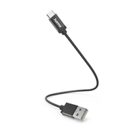  | Hama 00201600 - 0,2 m - USB A - USB C - USB 2.0 - 480 Mbit/s - Schwarz