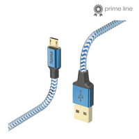  | Hama Reflective - 1,5 m - USB A - Micro-USB B - USB 2.0 - 0,48 Gbit/s - Blau