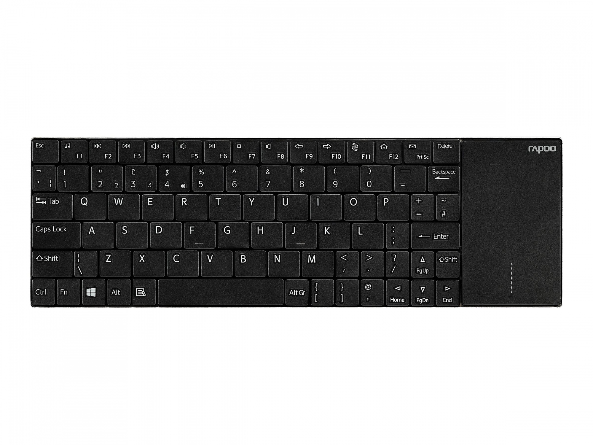 Rapoo E2710 Wireless Touch - Tastatur - mit Touchpad