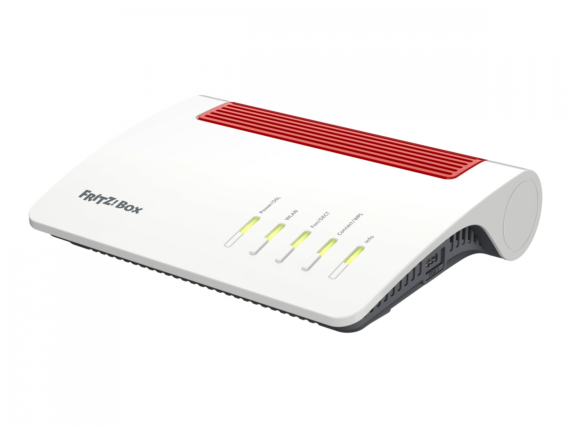 AVM FRITZ!Box 7590 AX - Wireless Router - DSL-Modem 4-Port-Switch - 1GbE - WAN-Ports: 2 - Wi-Fi 6 - Dual-Band - VoIP-Telefonadapter (DECT)