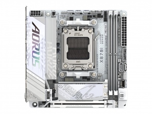  | Gigabyte AORUS X870I PRO ICE - Motherboard - Mini-ITX - Socket AM5 - AMD X870 Chipsatz - USB4, USB-C 3.2 Gen2, USB 3.2 Gen 2, USB 3.2 Gen 1 - Wi-Fi 7, 2.5 Gigabit LAN, Bluetooth - Onboard-Grafik (CPU
