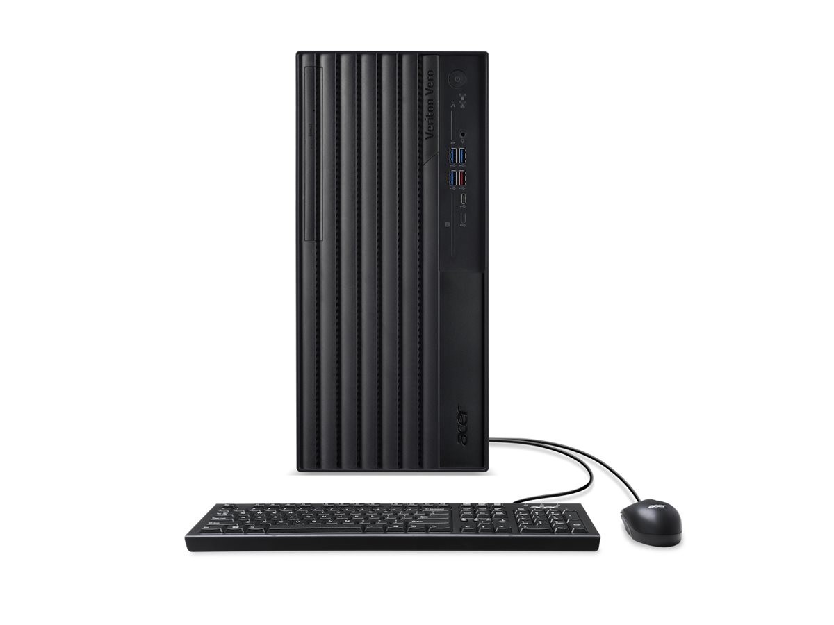 Acer Veriton Vero M4 VVM4720GT - Mid tower - Core i7 i7-14700 / 2.1 GHz - RAM 16 GB - SSD 512 GB - DVD SuperMulti - UHD Graphics 770 - 1GbE, Wi-Fi 6E, Bluetooth 5.3 - WLAN: 802.11a/b/g/n/ac/ax (Wi-Fi 
