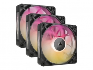  | Corsair iCUE Link RX120 MAX RGB Starter Kit - Gehuselfter - 120 mm - Schwarz (Packung mit 3)