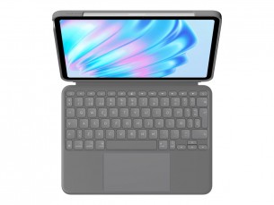  | Logitech Combo Touch - Tastatur und Foliohülle - mit Trackpad - hintergrundbeleuchtet - Apple Smart connector - QWERTY - Spanisch - Oxford Gray - für Apple 11-inch iPad Air (M2, M3)