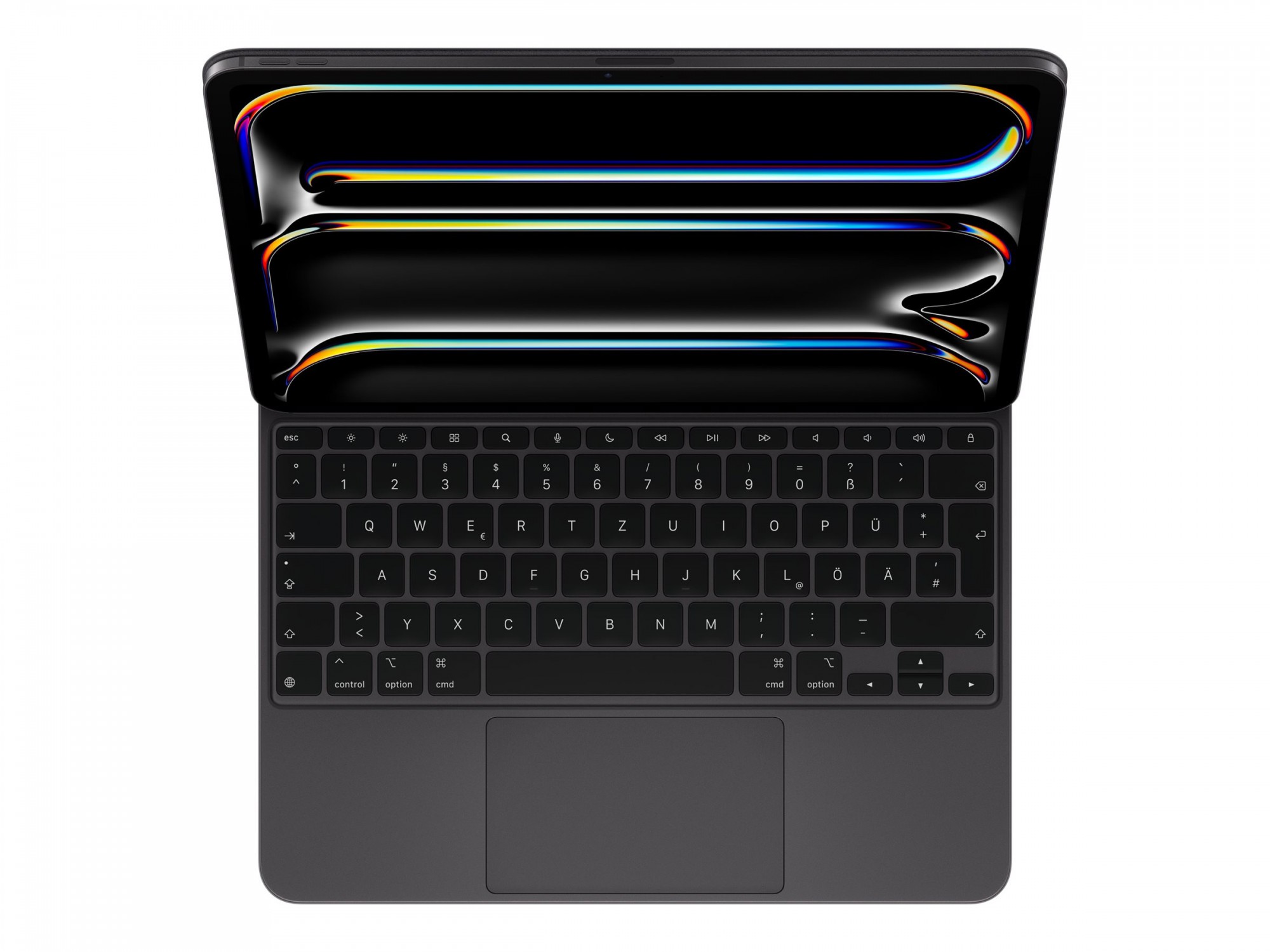 Apple Magic Keyboard - Tastatur und Foliohülle - mit Trackpad - hinterleuchtet - Apple Smart connector - QWERTZ - Deutsch - Schwarz - für 13-inch iPad Pro (M4)