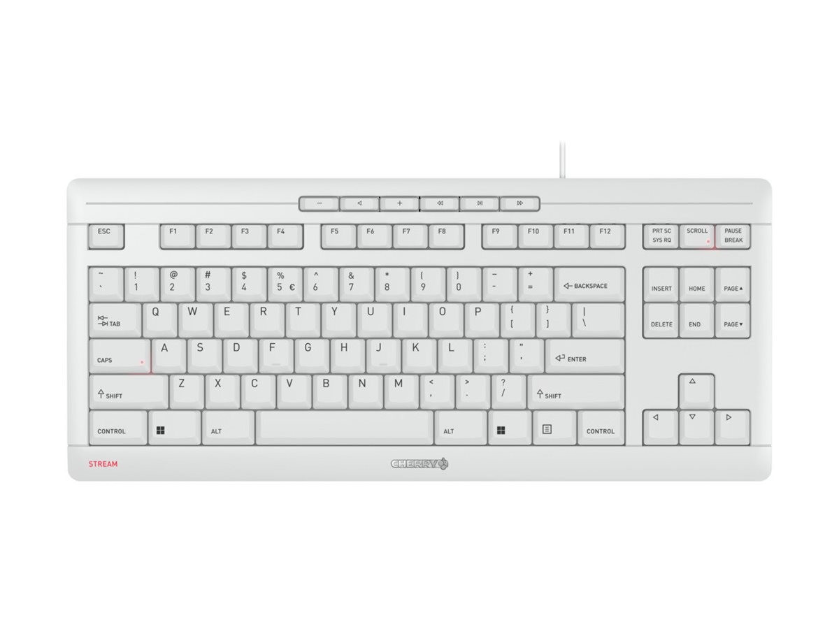 Cherry STREAM KEYBOARD TKL - Tastatur - USB - US mit Euro-Symbol