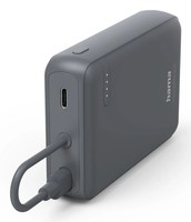 Hama Power Pack Travel mit Kabel 2 Ausgänge 2x USB-C Anthrazit - Batterie