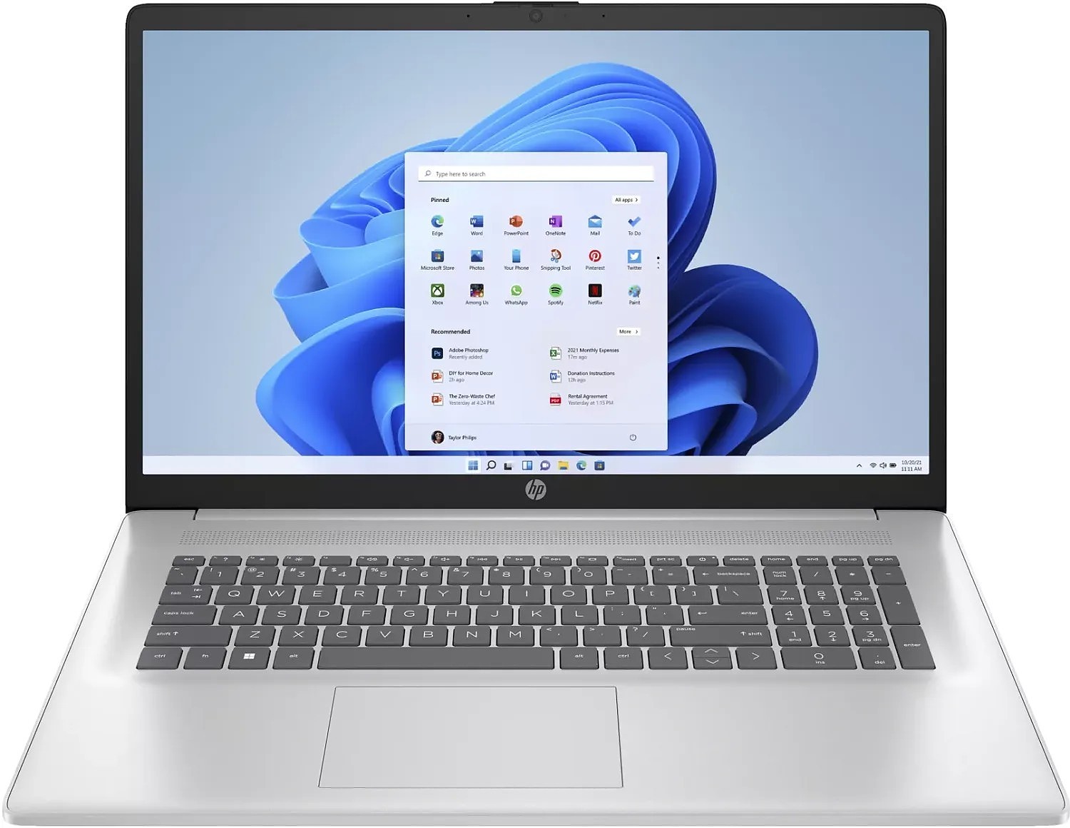 HP 17-cn3873ng, Natural Silver, Intel i7, 17.3" FHD