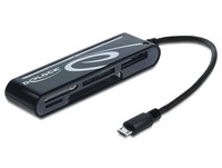  | Delock Micro USB OTG Card Reader 5 Slot - Kartenleser (CF I, CF II, MS, MMC, SD, xD, MS PRO Duo, microSD, SDHC, microSDHC, SDXC, microSDXC, CF III)