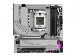  | Gigabyte B650M AORUS ELITE AX ICE - Motherboard - micro ATX - Socket AM5 - AMD B650 Chipsatz - USB-C 3.2 Gen2, USB 3.2 Gen 2, USB 3.2 Gen 1, USB-C 3.2 Gen 2x2 - 2.5 Gigabit LAN, Wi-Fi 6E, Bluetooth - 