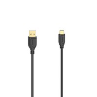  | Hama USB-C-Kabel Flexi-Slim, USB 2.0, 480 Mbit/s, Schwarz, 0,75 m