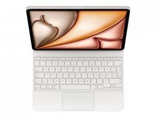  | Apple Magic Keyboard - Tastatur und Foliohülle - mit Trackpad - Apple Smart connector - QWERTZ - Deutsch - weiß - für 13-inch iPad Air (M2, M3)