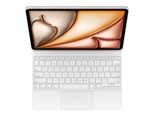  | Apple Magic Keyboard - Tastatur und Foliohülle - mit Trackpad - Apple Smart connector - QWERTY - US-Englisch - weiß - für 13-inch iPad Air (M2, M3)