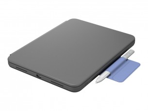  | Logitech Rugged Folio - Tastatur und Foliohülle - Apple Smart connector - QWERTZ - Schweizerisch - Graphite - für Apple 10.9-inch iPad (10. Generation)