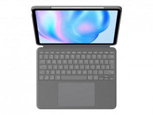 | Logitech Combo Touch - Tastatur und Foliohülle - mit Trackpad - hintergrundbeleuchtet - Apple Smart connector - QWERTY - Spanisch - Oxford Gray - für Apple 13-inch iPad Air (M2, M3)