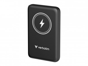 | Verbatim Charge 'n' Go - Induktive Power Bank - magnetische Halterung - Li-Pol - 10000 mAh - 20 Watt - 2.4 A - Apple Fast Charge, PD 3.0, QC 3.0, Apple 2.4A, USB BC 1.2 (USB-C)