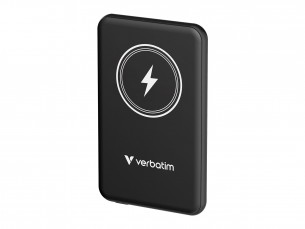 | Verbatim Charge 'n' Go - Induktive Power Bank - magnetische Halterung - Li-Pol - 5000 mAh - 20 Watt - 2.4 A - Apple Fast Charge, PD 3.0, QC 3.0, Apple 2.4A, USB BC 1.2 (USB-C)