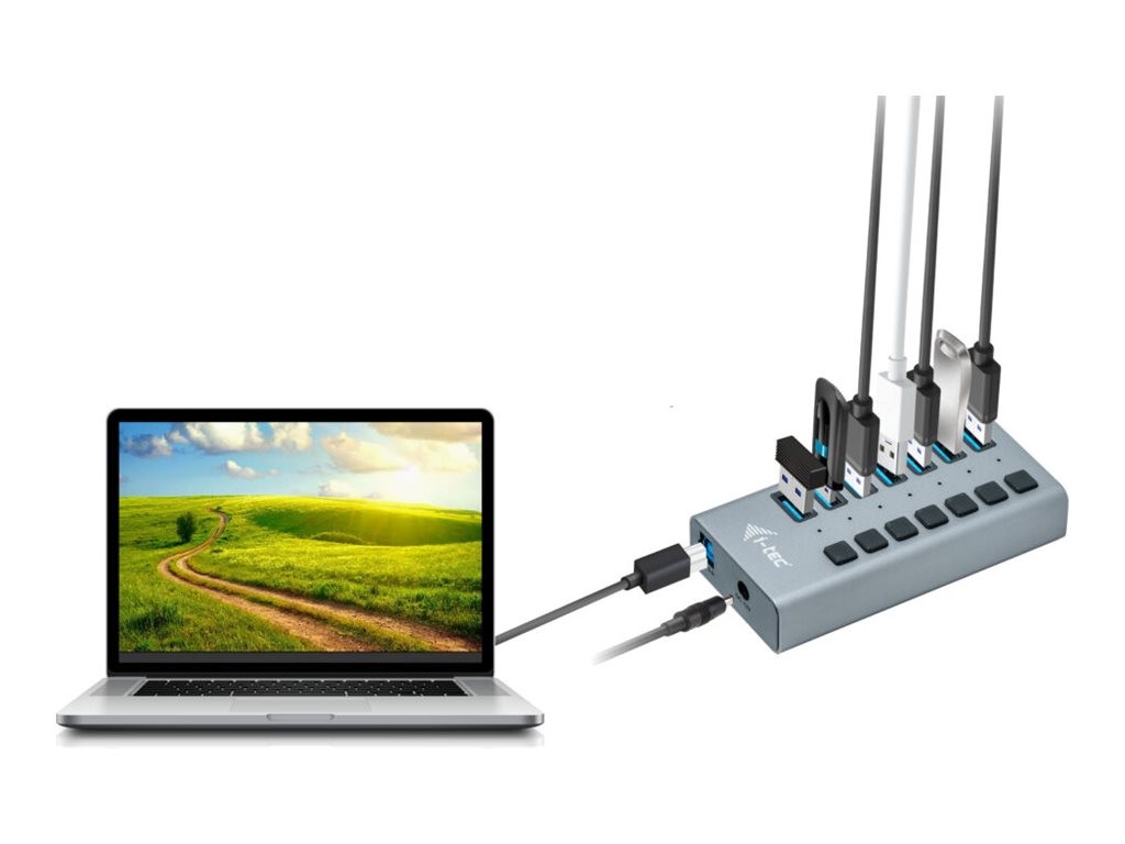 i-tec USB 3.0 Charging HUB 7 port + Power Adapter