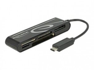  | Delock USB 2.0 Card Reader USB Type-C male 5 Slots - Kartenleser - All-in-one (Multi-Format)
