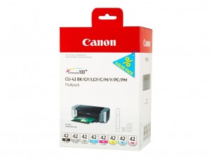  | Canon CLI-42 BK/GY/LG/C/M/Y/PC/PM Multipack - 8er-Pack
