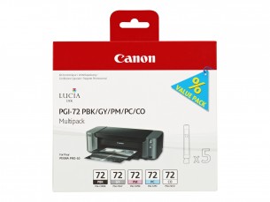  | Canon PGI-72 PBK/GY/PM/PC/CO Multipack - 5er-Pack