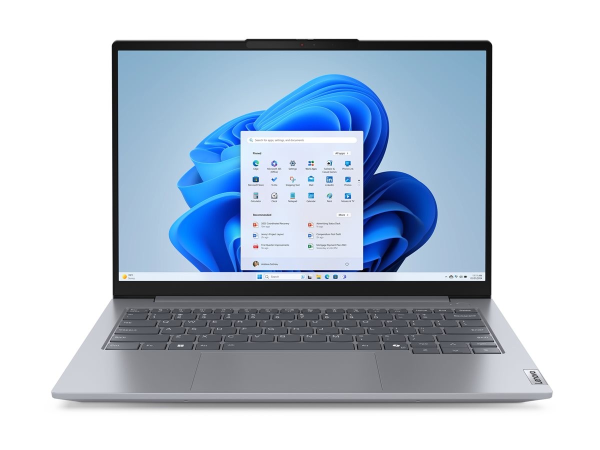 Lenovo ThinkBook 14 G7 ARP 21MV - 180°-Scharnierdesign - AMD Ryzen 5 7535HS / 3.3 GHz - Win 11 Pro - Radeon 660M - 16 GB RAM - 512 GB SSD NVMe - 35.6 cm (14")