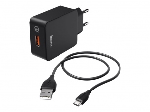 | Hama Prime Line Charger Kit - Netzteil - 19.5 Watt - 3 A - QC 3.0 (USB)