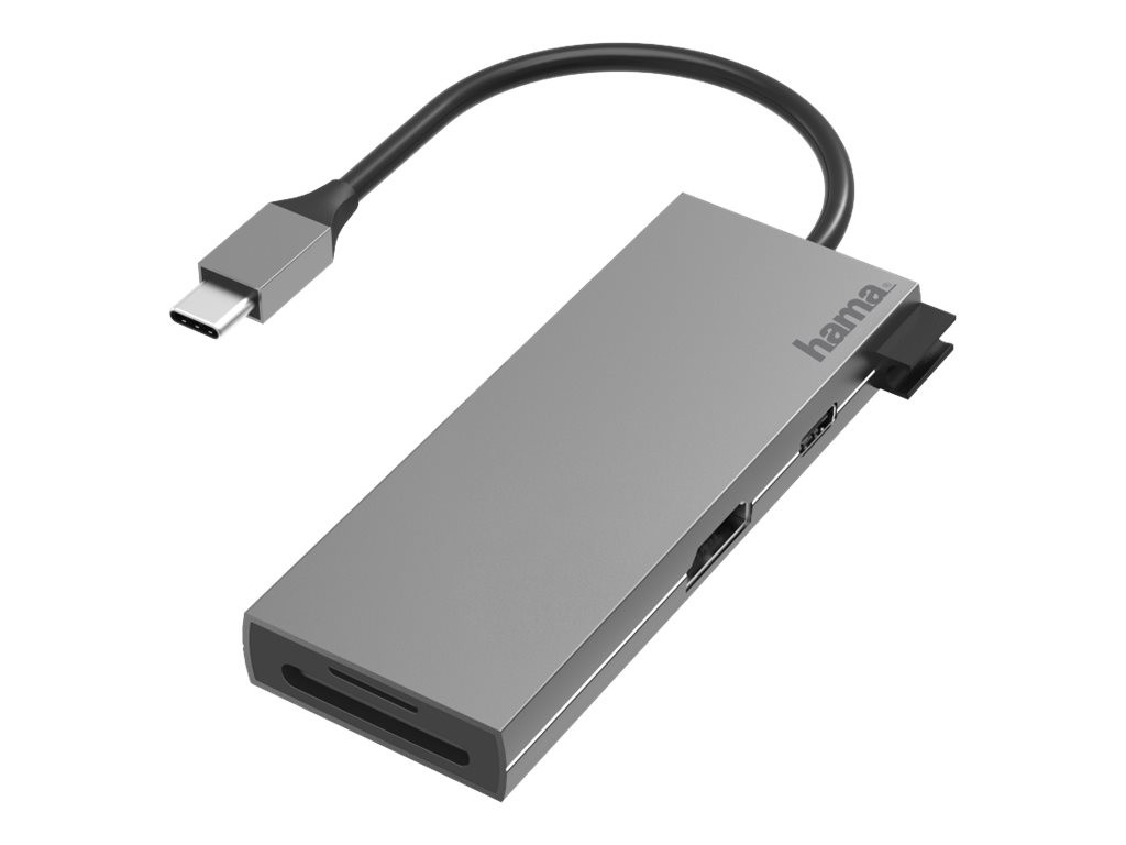 Hama Multiport Adapter - Dockingstation - USB-C