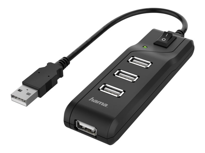 Hama Hub - 4 x USB 2.0 - Desktop