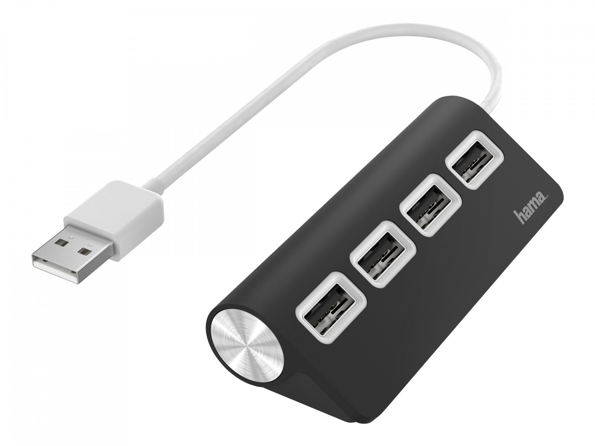 Hama Hub - 4 x USB 2.0 - Desktop
