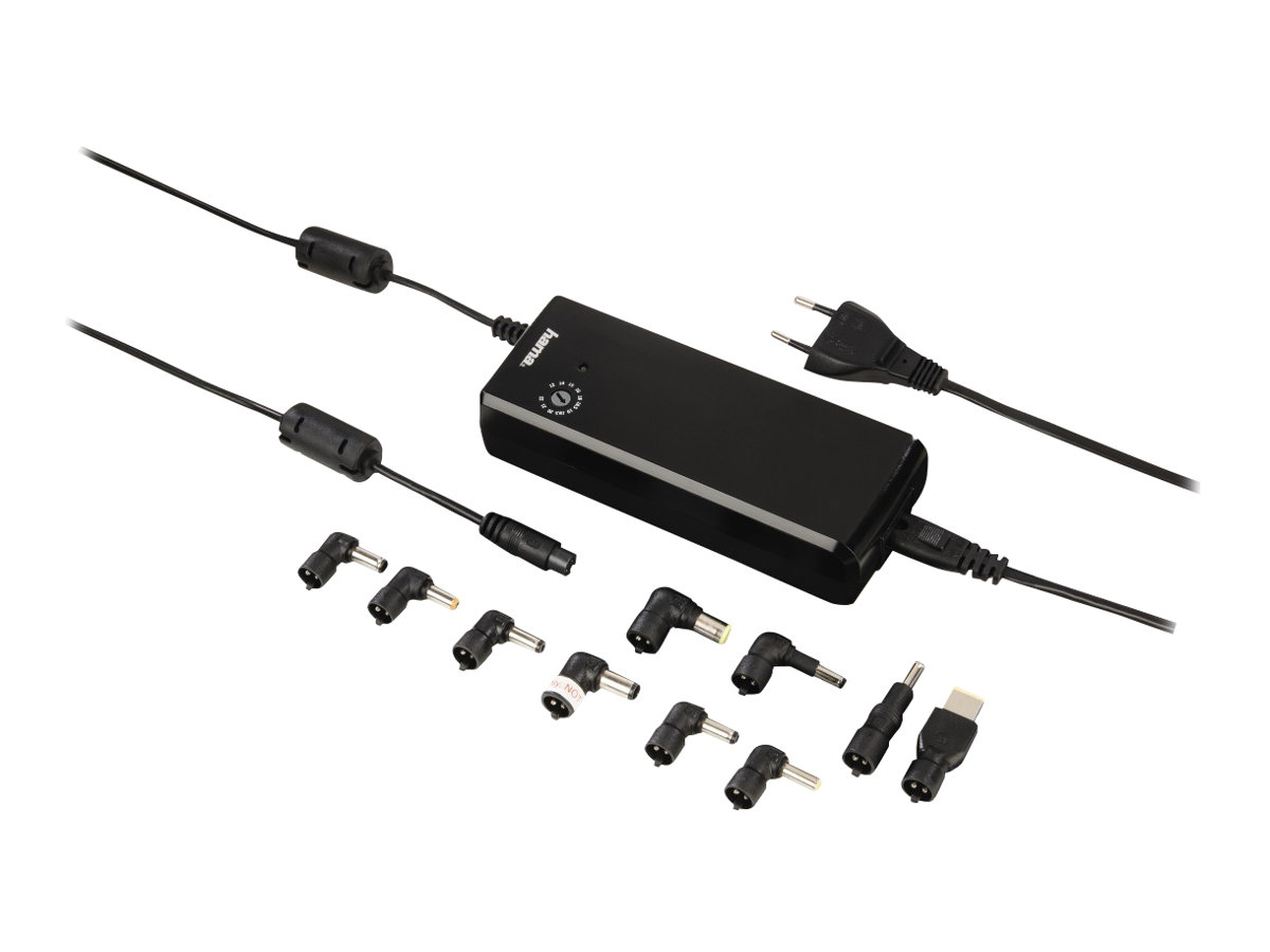 Hama Universal-Notebook-Netzteil, 12-22 V/90 W, Schwarz