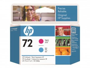  | HP 72 - Cyan, Magenta - Druckkopf - für DesignJet T1100