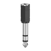 Hama Audio-Adapter, 3,5-mm-Klinken-Kupplung - 6,3-mm-Klinken-Stecker, Stereo
