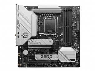  | MSI B760M PROJECT ZERO - Motherboard - micro ATX - LGA1700-Sockel - B760 Chipsatz - USB 3.2 Gen 1, USB 3.2 Gen 2, USB-C 3.2 Gen2, USB-C 3.2 Gen 2x2 - 2.5 Gigabit LAN, Wi-Fi 6E, Bluetooth - Onboard-Gra