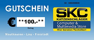 Gutscheine | SKC - Gutschein 100 Euro