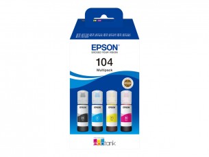| Epson EcoTank 104 - 4er-Pack - Schwarz, Gelb, Cyan, Magenta